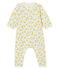 Langer Baby-Overall aus Wolle und Baumwolle weiss MARSHMALLOW/weiss MULTICO