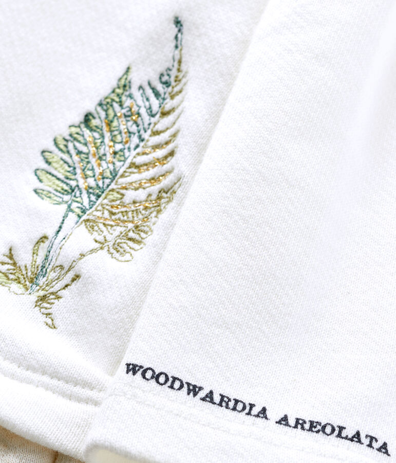 Baby-Kleid f&uuml;r M&auml;dchen Petit Bateau x Deyrolle weiss