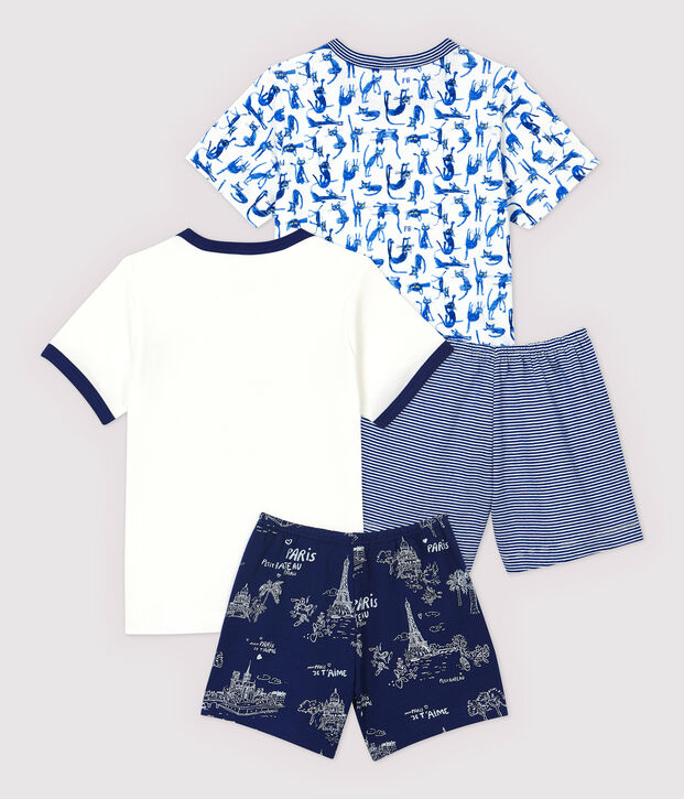 2er-Set Kinder-Kurzpyjamas aus Baumwolle f&uuml;r Jungen vielfarbig