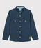 Kinder-Jeanshemd für Jungen blau DENIM BLEU DELAVE