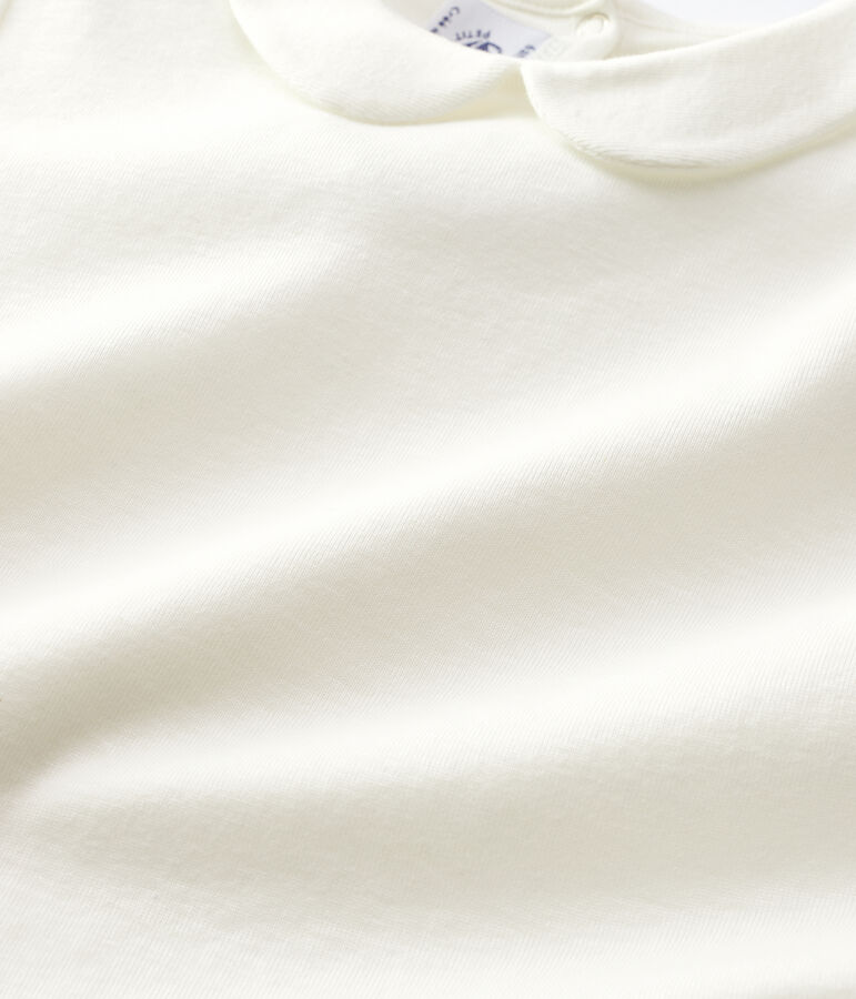 Kurz&auml;rmliges Kinder-T-Shirt aus Baumwolle f&uuml;r M&auml;dchen weiss