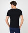 Kurzärmeliges t-shirt v-ausschnitt herren schwarz NOIR