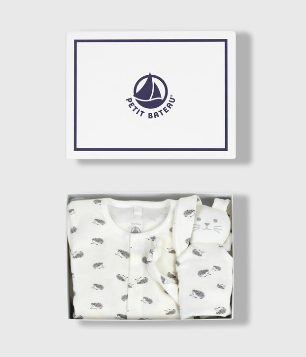 Newborn-Geschenkset aus bedruckter Baumwolle vielfarbig