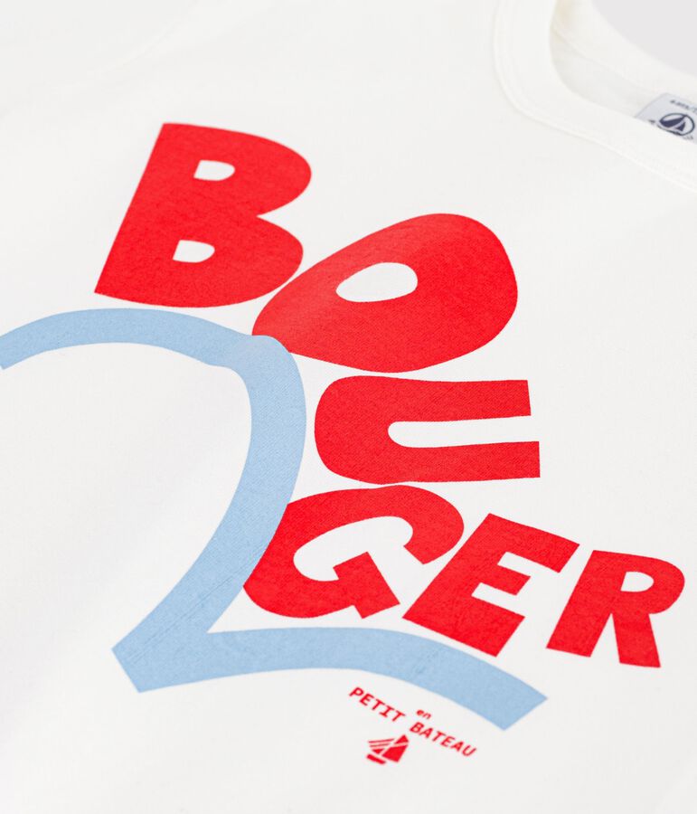 Kurz&auml;rmeliges Kinder T-Shirt aus Baumwolle weiss