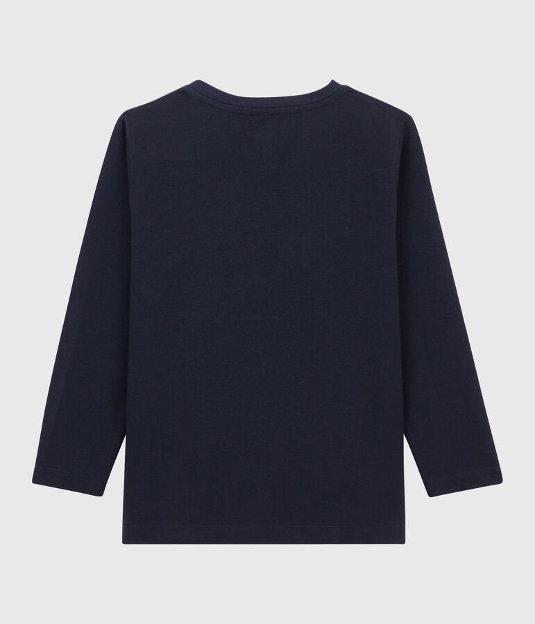 Kinder-T-Shirt mit Siebdruck f&uuml;r Jungen blau SMOKING