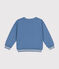 Kinder-Sweatshirt aus Molton für Mädchen und Jungen blau BEACH
