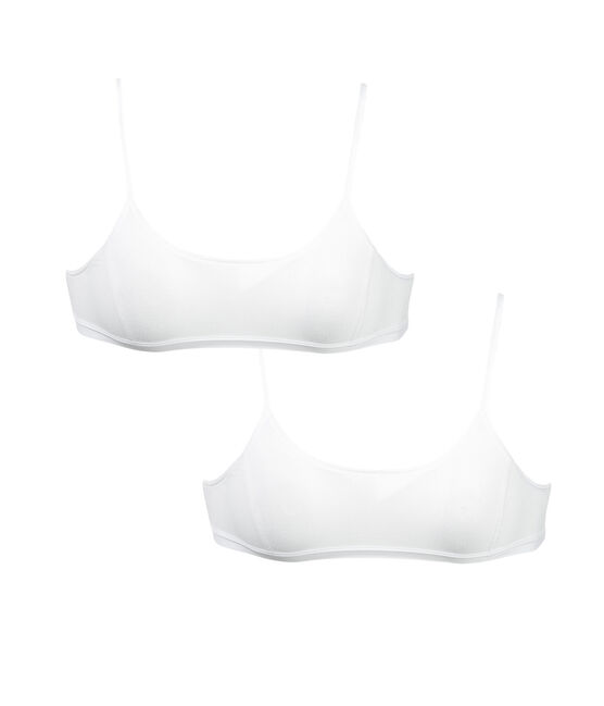 2er-Set Bustiers für kleine Mädchen weiss LOT