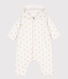Langer wattierter Baby-Overall aus Baumwolle mit Kapuze