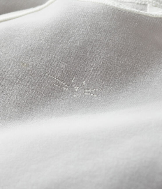 Baby-Strampler aus Velours für Mädchen grau MILLET