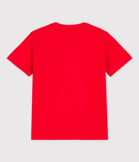 Kurzärmeliges T-Shirt aus Baumwolle für Jungen rot PEPS