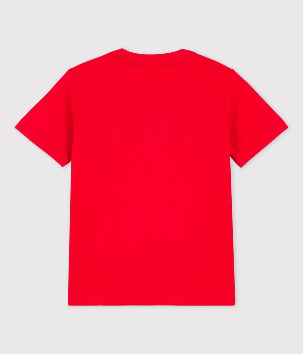 Kurz&auml;rmeliges T-Shirt aus Baumwolle f&uuml;r Jungen rot