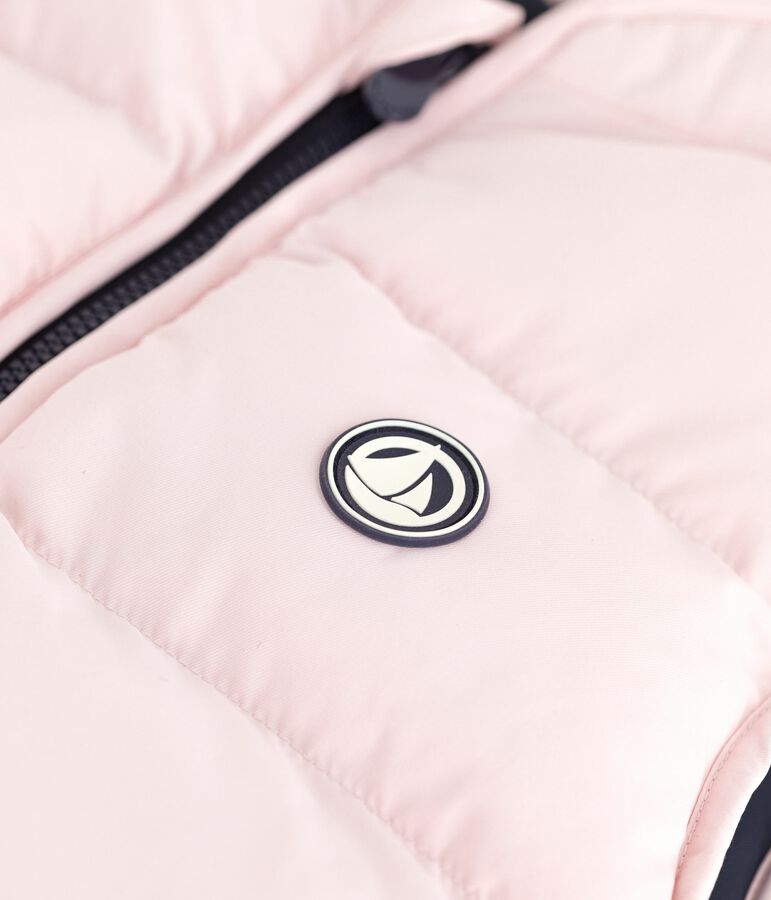 &Auml;rmellose Kinder-Winterjacke zum Wenden in zwei Farben rosa/blau