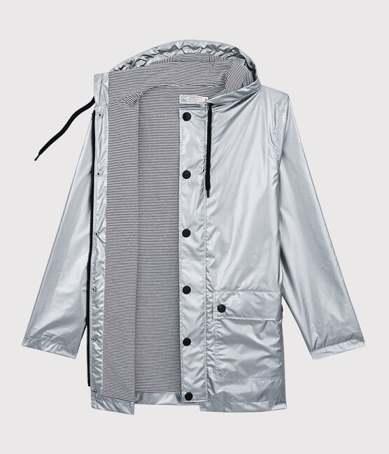 Silberfarbene Damen-Regenjacke grau ARGENT