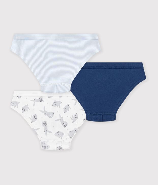 Lot de 3 slips en coton vielfarbig