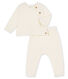2-teiliges Baby-Set aus Baumwolle, Merinowolle und Polyester