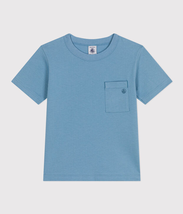 Kurz&auml;rmeliges T-Shirt f&uuml;r Kinder/Jungen blau