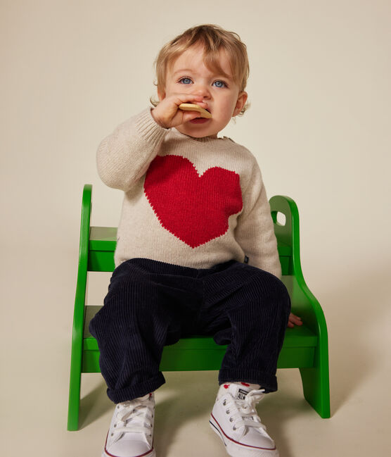 Baby-Strickpullover mit Wollanteil AVALANCHE/ CORRIDA
