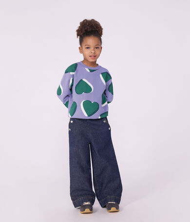 Kinder Wide Leg-Hose aus Denim