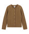 Cardigan aus Wolle/Baumwolle braun BRINDILLE