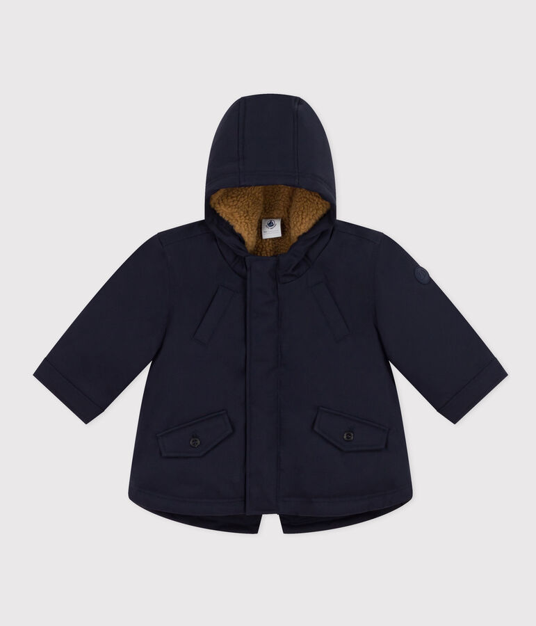 Babyparka mit Sherpafutter. blau SMOKING