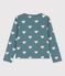 Gemusterter Cardigan aus Baumwolle für Mädchen grün BRUT/weiss AVALANCHE