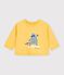 Baby-Sweatshirt aus Baumwolle mit Tiermotiv gelb