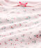 Bedruckter Baby-Mädchen-Kurzarmbody rosa VIENNE/weiss MULTICO