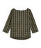 Kariertes Shirt für Damen schwarz NOIR/gelb OR