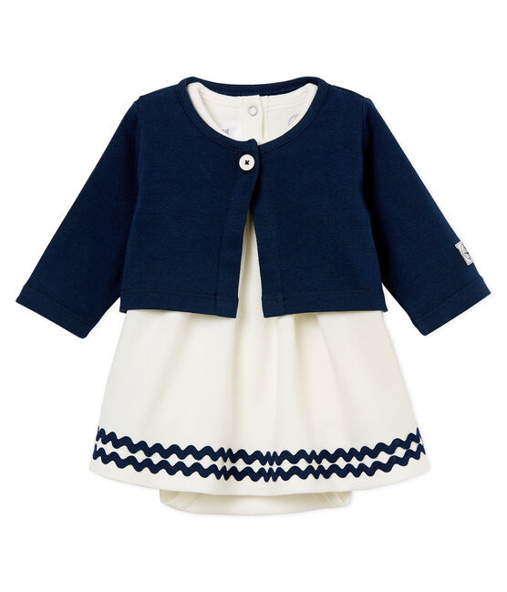 Baby-bodykleid und cardigen mädchen variante 1