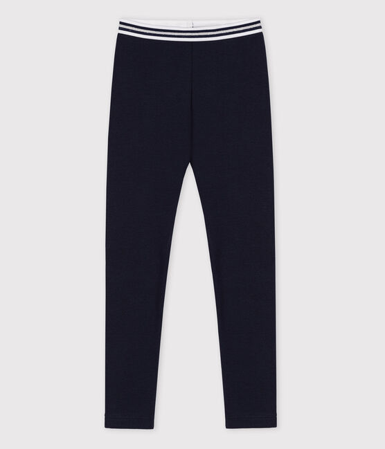 Kinder-Jeggings aus Baumwolle mit Elastan für Mädchen blau SMOKING