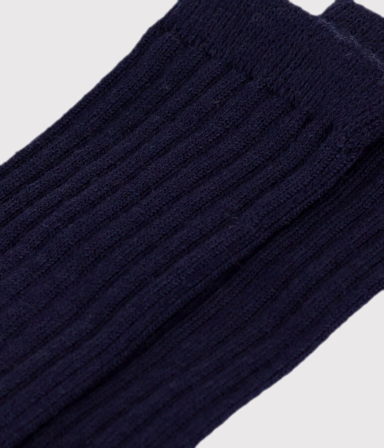 Baby-Kniestr&uuml;mpfe aus Wolle und Baumwolle vielfarbig