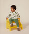 Baby-Sweatshirt aus Molton beige MONTELIMAR/weiss MULTICO
