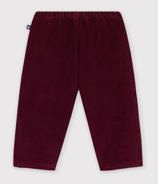 Baby-Hose aus einfarbigem Feincord TRUFFE