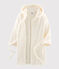 Fleece-Morgenmantel für Jungen weiss MARSHMALLOW