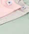 Langärmelige T-Shirts aus Baumwolle im 3er-Set für kleine Mädchen variante 1