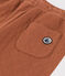 Kinderhose aus gestepptem Doppeljersey braun CINA