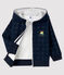 Baby-Kapuzensweatshirt für Jungen blau SHADOW/naturfarben MULTICO
