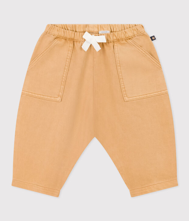 Baby-Hose aus farbigem Denim beige