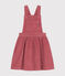 Kinder-Latzkleid aus Fein-Cord für Mädchen rosa ROSEWOOD