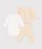 3-teiliges Baby-Set aus Molton weiss AVALANCHE/ MULTICO