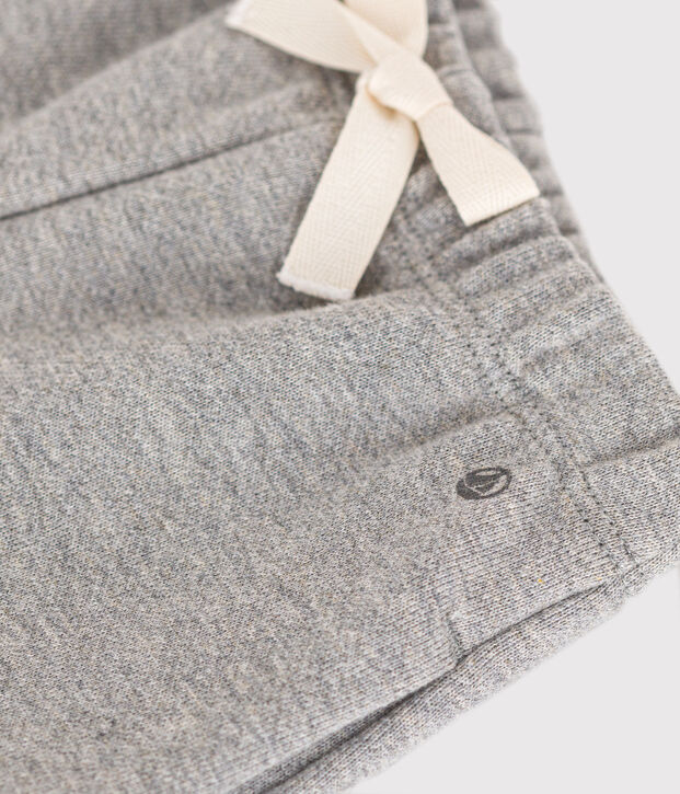 Baby-Hose aus Molton grau