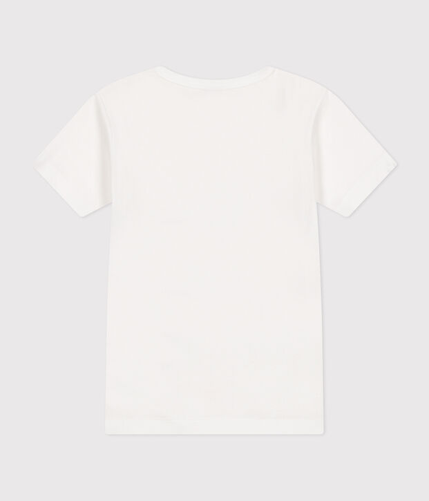 Kurz&auml;rmeliges T-Shirt aus Baumwolle f&uuml;r Kinder weiss