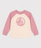 Kinder Unisex-Sweatshirt aus Baumwolle rosa CHARME/weiss MULTICO