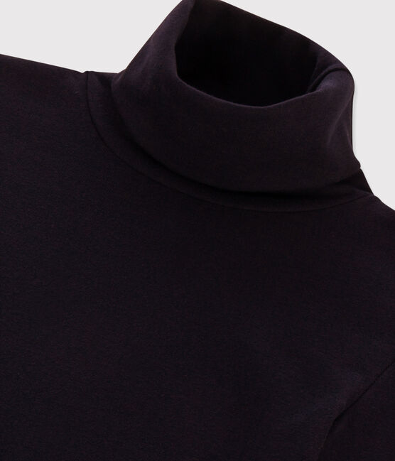 Klassisches Rollkragenshirt aus Baumwolle für Damen blau SMOKING