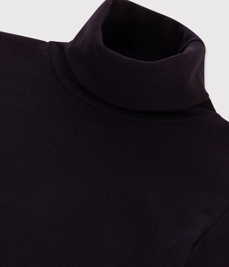 Klassisches Rollkragenshirt aus Baumwolle f&uuml;r Damen blau