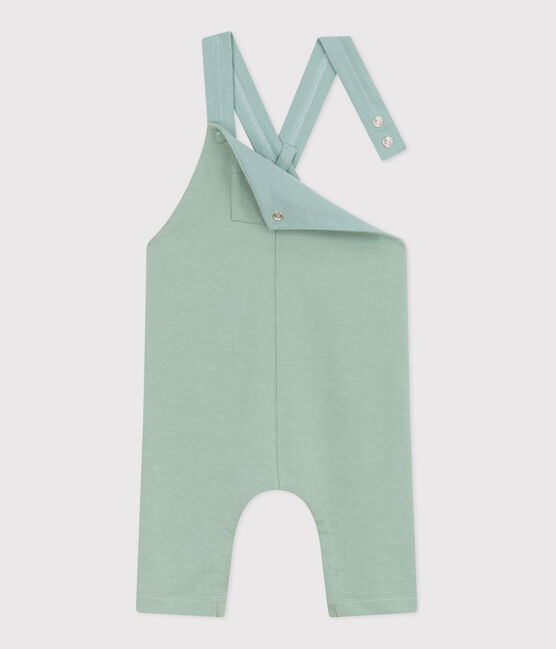 Lange Baby-Latzhose aus dichtem Jersey grün PAUL