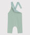 Lange Baby-Latzhose aus dichtem Jersey grün PAUL
