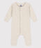 Langer Baby-Overall aus Rippstrick beige MONTELIMAR CHINE