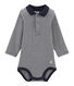 Langärmliger Baby-Body mit Polokragen für Jungen