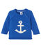 Baby-Jungen-Pullover mit Jacquard-Motiv blau LIMOGES